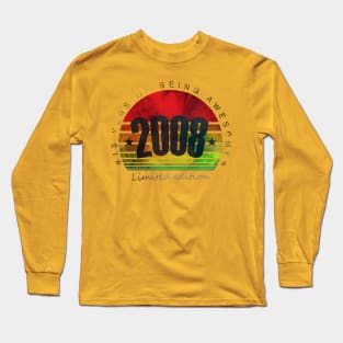 Vintage 2008 13th Birthday Limited Edition 13 Year Old Long Sleeve T-Shirt